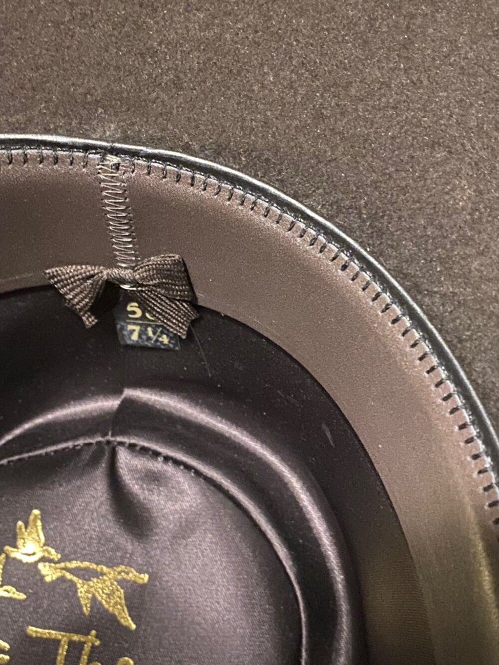 Stetson Pawnee (The Gun Club) Cowboy Hat - Chocolate - 7 1/4 - Mint! - Picture 9 of 9
